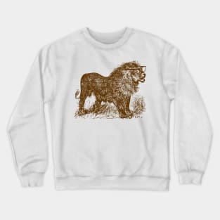 Lion With Glasses Crewneck Sweatshirt